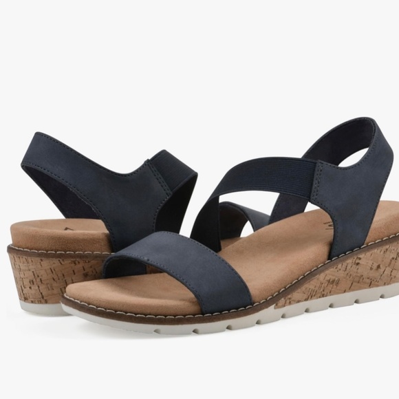 Navy Women's Cliffs Sandal: Style - Tinnley - Picture 4 of 10